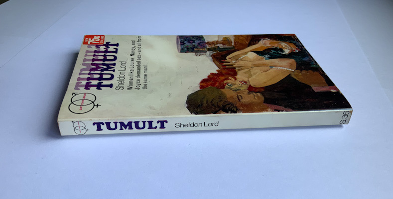 TUMULT by Sheldon Lord British sleaze pulp fiction book 1968